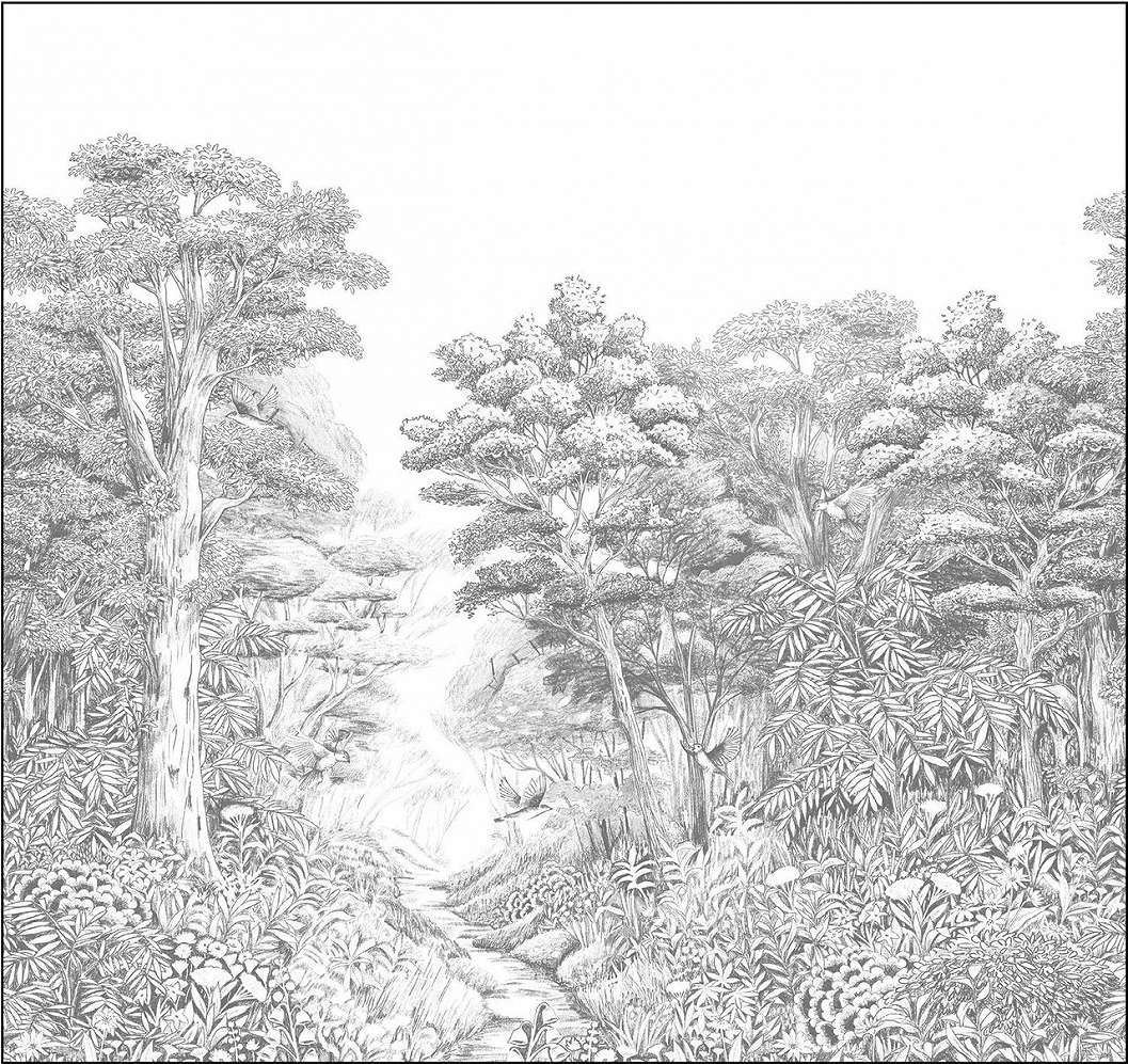 Design posztertapéta ösvény az erdőben mintával S