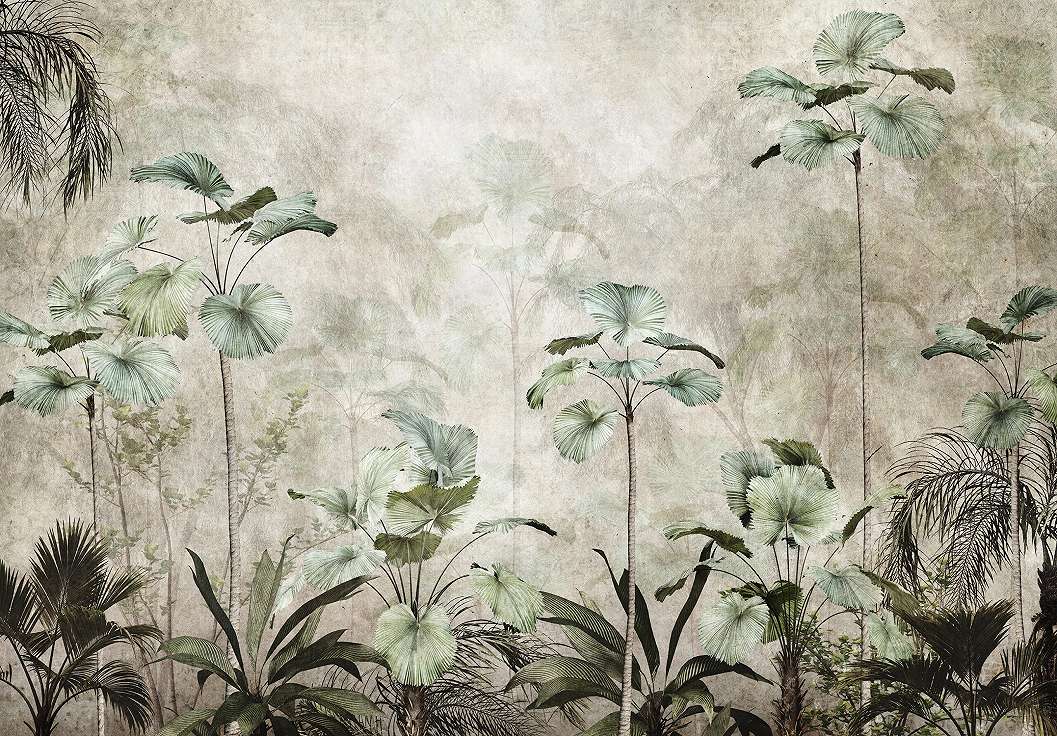 Fotótapéta vintage stílusban pálmafa mintával 368x254 vlies